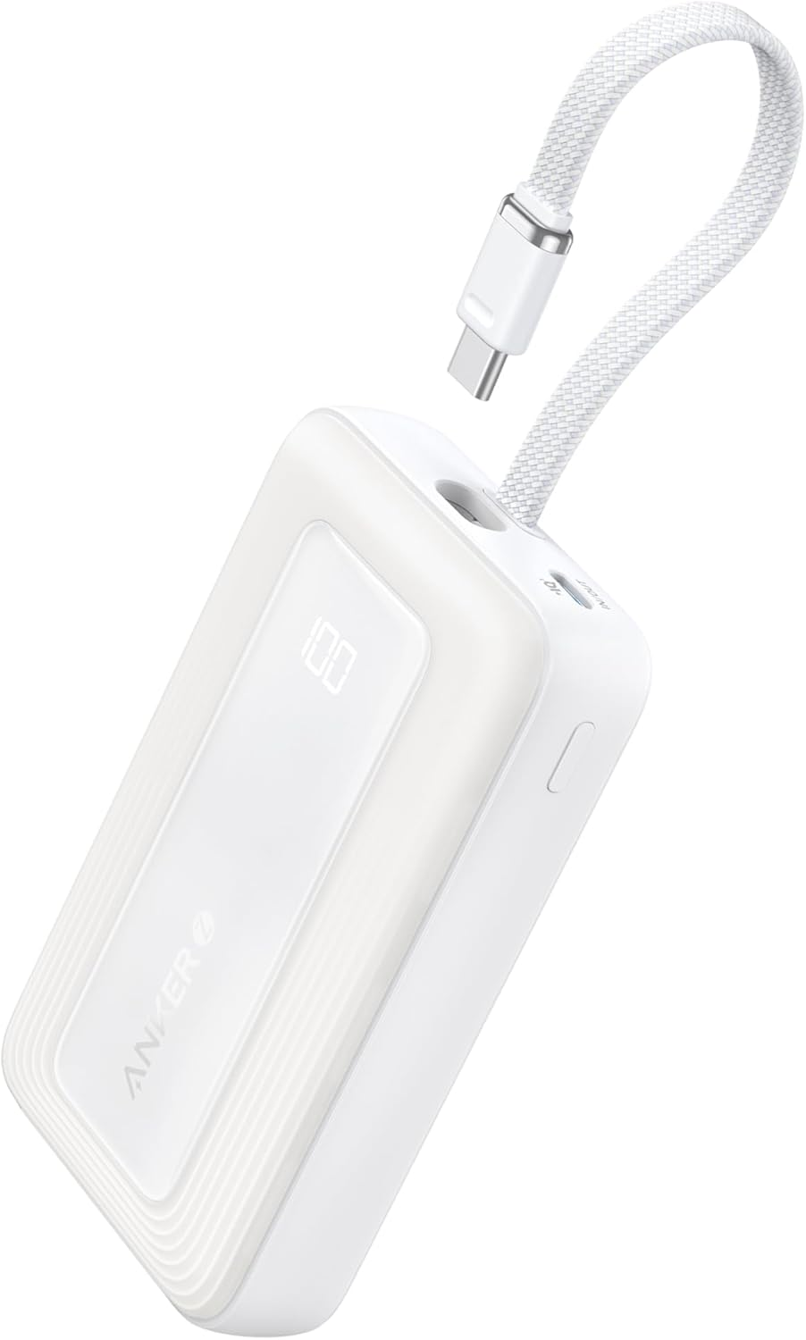 Anker Power Bank (10K- 30W- Built-In USB-C Cable) Zolo - Black Anker Power Bank (10K- 30W- Built-In USB-C Cable) Zolo - Black